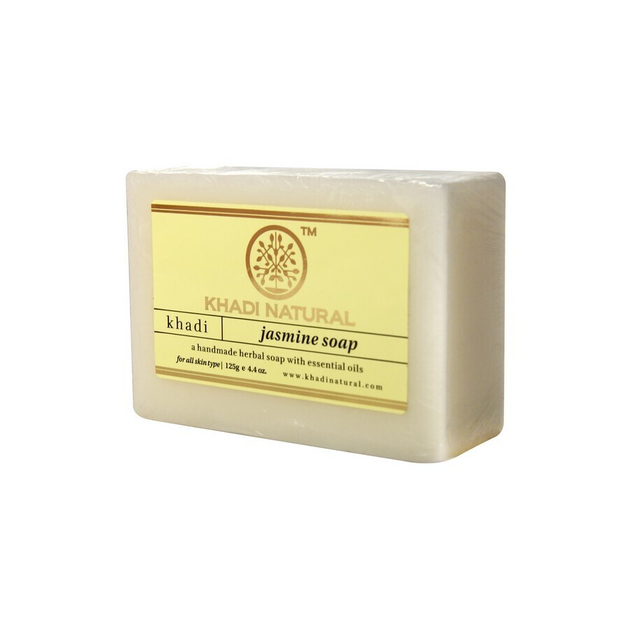 Очищающее мыло Жасмин, Кхади, Soap Jasmine, Khadi, 125 г