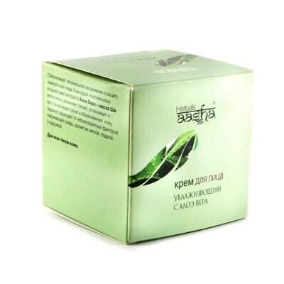 Крем для лица с алоэ вера для сухой кожи Aasha Herbals 50 g