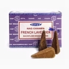 Благовония Satya Nagchampa стелющейся дым French Lavander Конусы 10шт